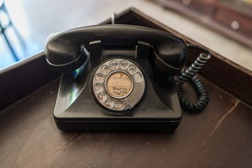 Antique old telephone
