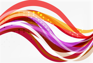 Vector geometric flowing lines abstract background