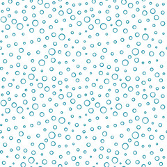 abstract geometric blue deco vector bubbles pattern