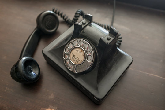 Antique old telephone