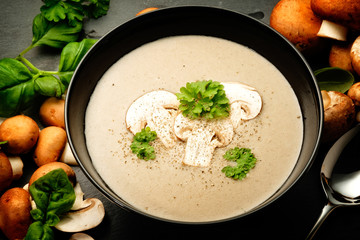 champignon creme suppe