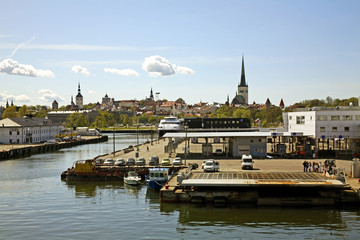 Port in Tallinn. Estonia