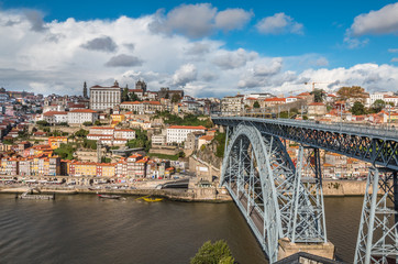 Fototapeta na wymiar Panoramic view of Porto Portugal