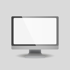 Fototapeta premium Realistic monitor for office. Web design