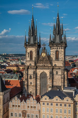 Fototapeta na wymiar Tyn Church in Prague