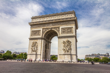 Fototapeta na wymiar Arch de Triumph in Paris