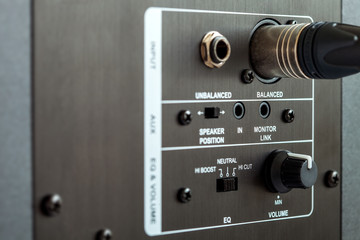 Obraz premium control panel active studio monitor.