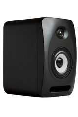 Obraz premium Active studio monitors, audio a column.