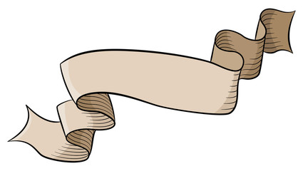 alte Pergament Rolle mit Textfreiraum 