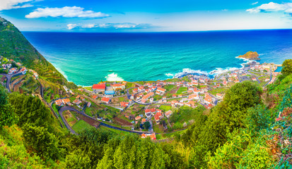 Porto Moniz, Madeira island, Portugal - obrazy, fototapety, plakaty