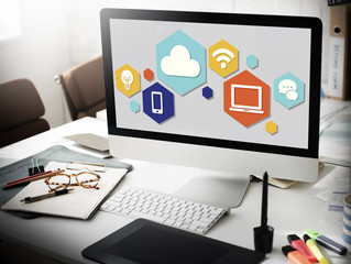 Cloud Technology Internet Online Graphic Concept