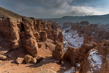 Fototapeta na wymiar Charyn canyon in Almaty region of Kazakhstan