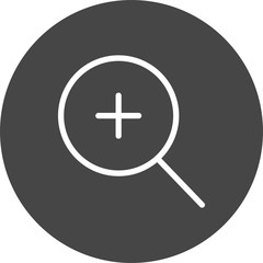 Fototapeta premium zoom-in icon