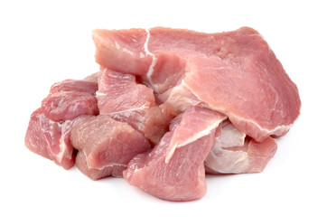 Fresh meat on white background
