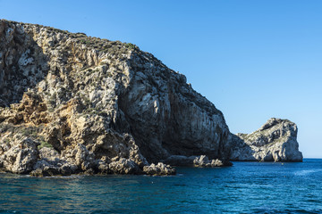 Barren rocks of the Medes islands, Spain