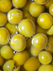 canned green peas