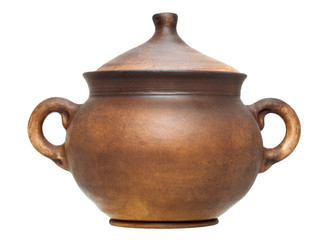 Clay pot for roasting of vegetables and meat.
