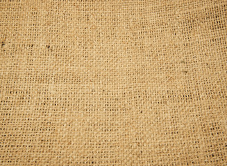 Closeup of a burlap texture