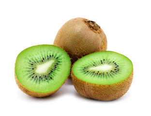 Kiwi fruit isolated on white background