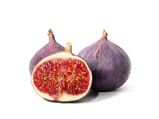 Fig isolated on white background.