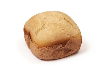 Homemade fresh white bread, cooked in a bread maker.