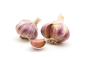garlic isolated on white background