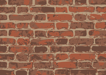 Obraz premium vector brick wall texture illustration, brickwall pattern