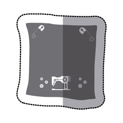 Sewing equipment and tools icon vector illustration graphic design