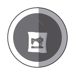 Sewing equipment and tools icon vector illustration graphic design