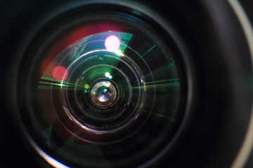 photo camera lens background