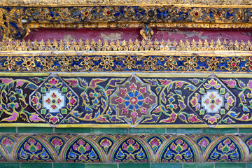 Flower pattern in traditional Thai style