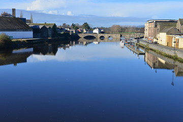 Fototapeta premium The River Suir at Carrick-on-Suir in County Tipperary, Ireland 