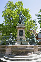 Lindavia Brunnen, Lindau, Schwaben, Bayern, Deutschland, Europa