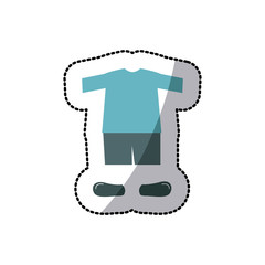 Kids boy clothes icon vector illustration graphic design