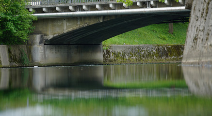 Fototapeta na wymiar Bridge over Ljubljanica