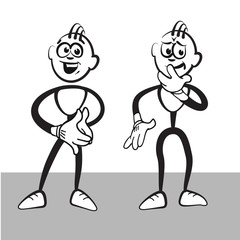 Strichmännchen Serie Emotionen -