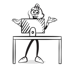 Strichmännchen Serie Emotionen - Office