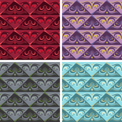Vintage seamless colorful pattern vector backgrounds