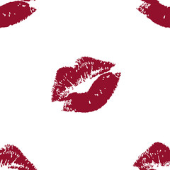 Pattern with colorful lips.Seamless vector valentines print.Textile texture for valentine's day  