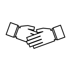 Handshake symbol isolated icon vector illustration graphic design