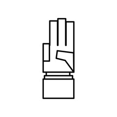 Hand gesture sign icon vector illustration graphic design