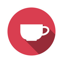 vector illustration of cup flat design icon