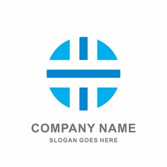 Fototapeta premium Medical Pharmacy Geometric Cross Circle Square Hospital Clinic Business Company Stock Vector Logo Design Template