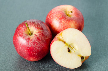 Red apple fruit,eating healthy
