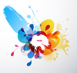 Abstract splash illustration wallpaper.