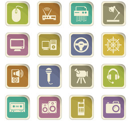 Devices icons set