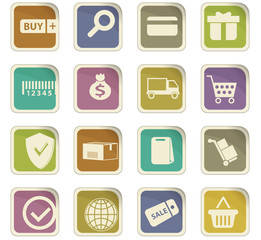 E-commerce icons set
