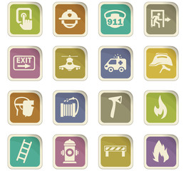 Emergency icons set