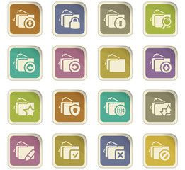 Folders icons set