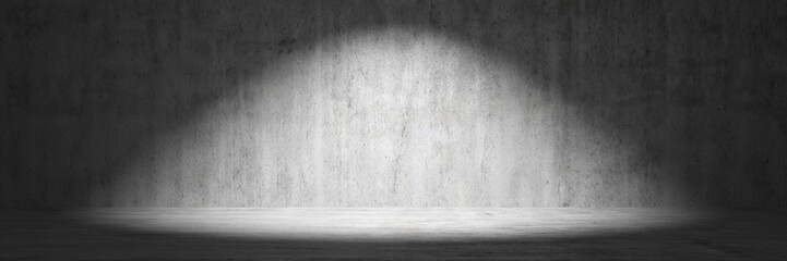 Concrete background with spotlight